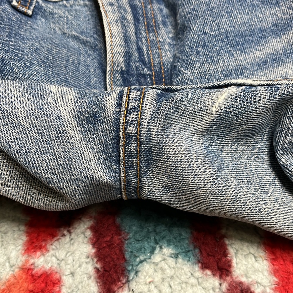 Levi’s vintage 80s orange tab cropped jeans 24” waist - Picture 7 of 13